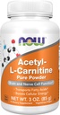 AHORA Suplementos de alimentos, ALC (Acetil-L-Carnitina) Powder, Brain y función celular Nerve*, 3-Ounce