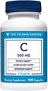 La vitamina Shoppe Vitamina C 500MG, Antioxidante que soporta la salud inmune y cardiovascular (100 cápsulas)