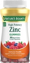 Bounty Zinc Gummies, Immune Support Gummies, Supports Skin & Antioxidant Health, Mixed Berry, 30mg, 120 Count