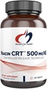 Diseños para Niacin 500mg de salud - Niacin CRT Vitamina B3 (Acido Nicotínico), Tablas de liberación lenta controladas para ayudar a minimizar el flujo - No GMO, Suplemento libre de gluten (60 Tabletas)