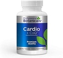 Botánicos profesionales Cardio-CoQ CoQ10 - Vegan Formulated Coenzyme Q10 con Hawthorne Berry Valerian Root y Cayenne Pepper - 60 cápsulas vegetarianas