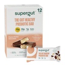 Supergut GLP-1 Boosting Prebiotic Bars, Peanut Butter Chocolate - Gut Healthy Protein Snacks &amp; Breakfast Bares - Keto-Friendly Meal Replacement Energy Bares for Gut Health (12 Conde)
