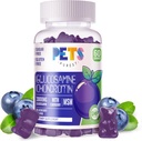 Mascotas Glucosamina Purest Gummies con MSM &amp; Elderberry Extra Strength - Soporte Conjunto, Antioxidante Apoyo Inmunitario Suplemento para Adultos, Hombres &amp; Mujeres.60 Blueberry Gummies