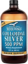Natural Path Alas de Plata Colloidal Plata 500ppm (2,500mcg) Immune Support Suplemento 32 fl. oz.