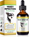 Tratamiento de la infección por levadura natural para perros, Tratamiento de la infección por levadura de perros, Alivio de la alergia al perro, Itch y Alivio de la inmunidad, Mejora la piel de la cabra, Suplemento de hierba de perro, 2 oz