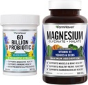 FarmHaven Magnesium Glycinate &amp; Malate Complex y 60 Billion CFU Probiotic