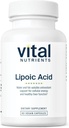 Nutrientes Vitales Ácido Lipoico Silencioso 300mg Antioxidante ácido alfa-Lipoico Silencioso ALA Suplemento para el metabolismo y la energía saludables Silencio Gluten, Dairy, Soy Gratis Silencioso No-OMM 60 cápsulas