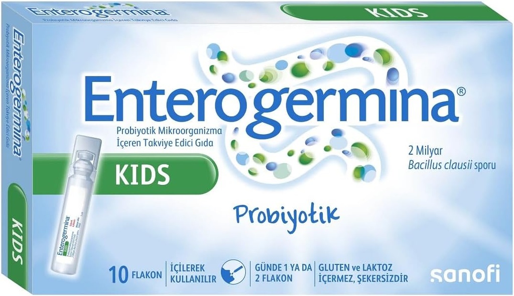 Enterogermina KIDS (10 VIALS) Bacillus Clausii Probiotic 2 Billion CFU/5mL para niños (1)