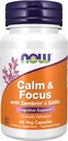 AHORA Suplementos Calm " Focus with Zembrin® " GABA, Cognitive Support*, Clinically Validated, 60 Veg Capsules