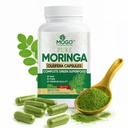 MOGO Moringa Capsules -180 Ct sometida Boost Energy, Immune, Gut, Joint Support  Hecho with Pure Organic Moringa Powder Organic Capsules ← Hecho en EE.UU.