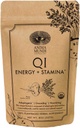 Anima Mundi Apothecary Qi Energy & Protein Superfood Powder - Adaptogenic Adrenal Support Supplement with Ashwagandha & Slippery Elm - Mood & Energy Support Supplement & Protein Powder (8oz / 227g)