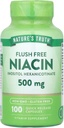 La verdad de la naturaleza Flush Free Niacin 500 mg 100 Caps, 100 Cuenta