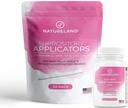 Natureland [40 Conde Boric Acid Suppositories 600mg w/ [20 Pack] Vaginal Applicator - Cuidado Femenino