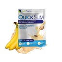 Quick Slim High Protein Weight Loss Shakes for Women ' Men, Complete Meal Replacement Powder, Low Carb Diet Shakes, Intermittent Fasting, Keto, Gluten Free (1 porción, Banana Cookies)