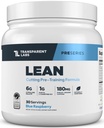 Laboratorios transparentes Lean Pre-Workout - Recomposición corporal Pre Workout para Hombres y Mujeres con Acetyl L-Carnitine, Beta Alanine Powder, & PurCaf Organic Caffeine Powder - 30 Servings, Blue Raspberry