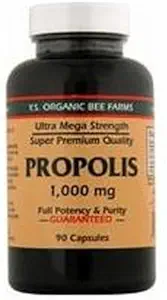 YS Organic Bee Farms Propolis -- 1000 mg - 90 cápsulas