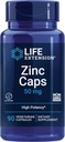 Ampliación de vida Multivitamínico por día con más de 25 vitaminas, extractos de plantas de minerales más cápsulas de zinc, zinc 50 mg, 90 cápsulas vegetarianas