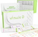Vitalic D, 3-Day Cleanse Program " Gut Health Support ⋅ Plant-Based Detox Powder Drink for Digestive Reset, Light Feeling " Daily Wellness ← Apple Flavor