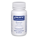 Pure Encapsulations Boron (Glycinate) ← Suplemento para el equilibrio hormonal, fuerza ósea y salud, tejido conectivo y metabolismo nutrito* ← 60 Capsules