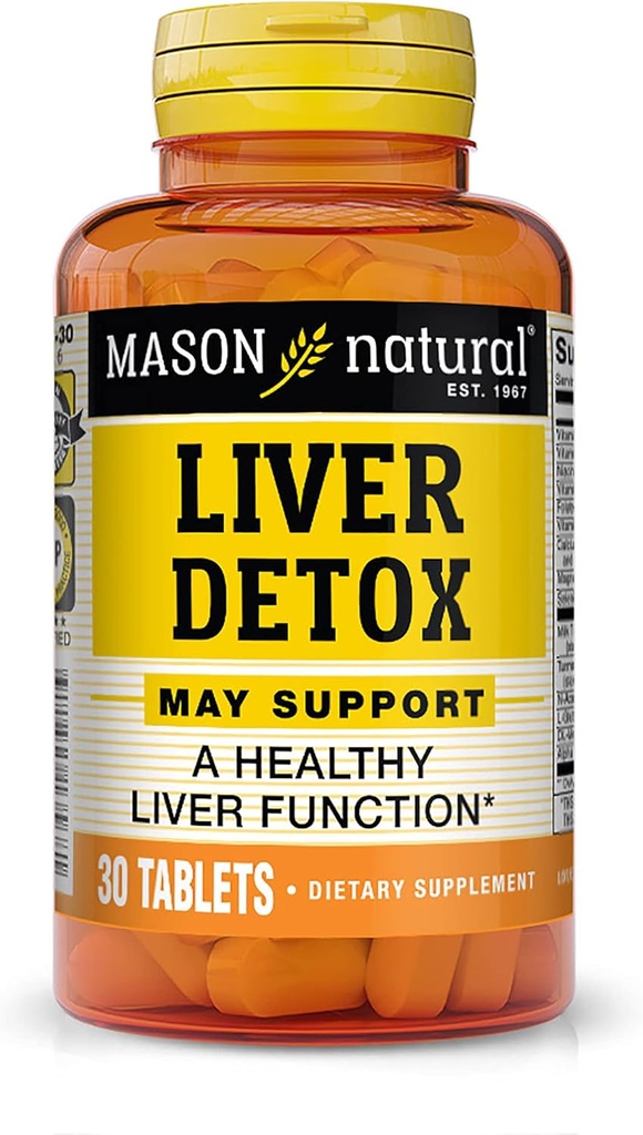 Mason Vitamins Liver Detox Tablets, 60 Count
