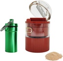 Rejilla y rejilla para polvo fino perfecto para medicamentos Mascotas Fácil de usar Smasher con copa extraíble Ideal para Pastillas Medicinas Moledor eficiente para la gestión diaria de la medicina