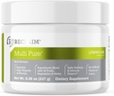 Reclamar Limo de limón puro, Soporte de inmuno, Vitamina C, Complejo de vitamina B, Probiótico, Polvo de Superalimentos, Calcio, Oxido de Magnesio, (30 Servimientos) (Limo de limón)