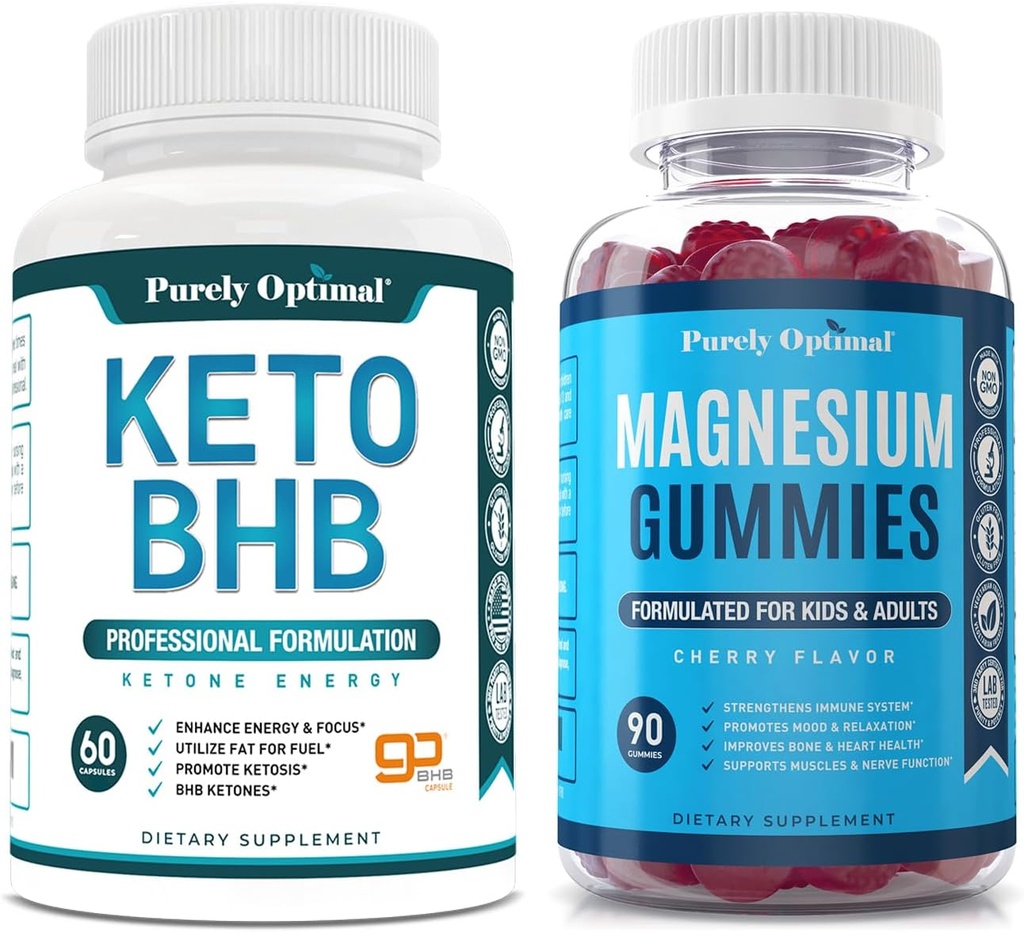 puramente optimista Keto BHB + Magnesium Gummies