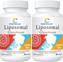 Liposomal Glutathione Softgels, Ausorción Mejorada - Entrega Liposomal, Forma activa L-Glutathione, Celular, Función Inmune " Detox Hígado, Rico en Fórmula Antioxidante, Gluten Free, 120 Softgels