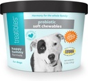 Treatibles Happy Tummy Probiotic for Dogs Soft Chewables, 5.3 oz - Soporte Digestivo, Sistema Inmunitario, Gut Health
