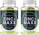 Suplementos de zinc - Inmunity + Skin + Reproductive Health Minerals - Zinc Chelate Immune Booster para niños y adultos (2 Pack, Zinc MAXX)