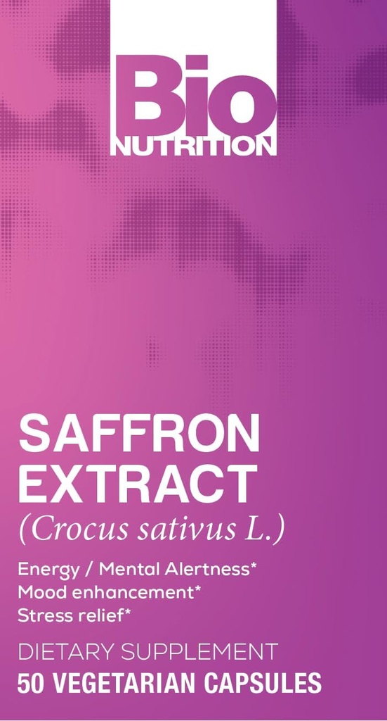 Bio Nutrition Standardized Saffron Vegi-Caps, 50 Conde