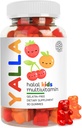 YALLA Halal Vitamins for Kids, Halal Kids Multivitamin Gummies, 45-90 Day Supply, Essential Vitamins with C, D3, Zinc for Immunity, B6 B12 for Energy, ISA Certified, Gelatin Free
