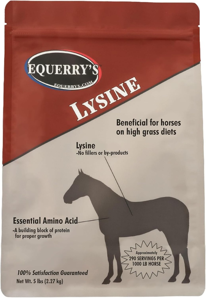 Suplemento de Lysine de Equerry para Caballos ← Lisine Powder Suplemento para el apoyo muscular y la salud inmunitaria.