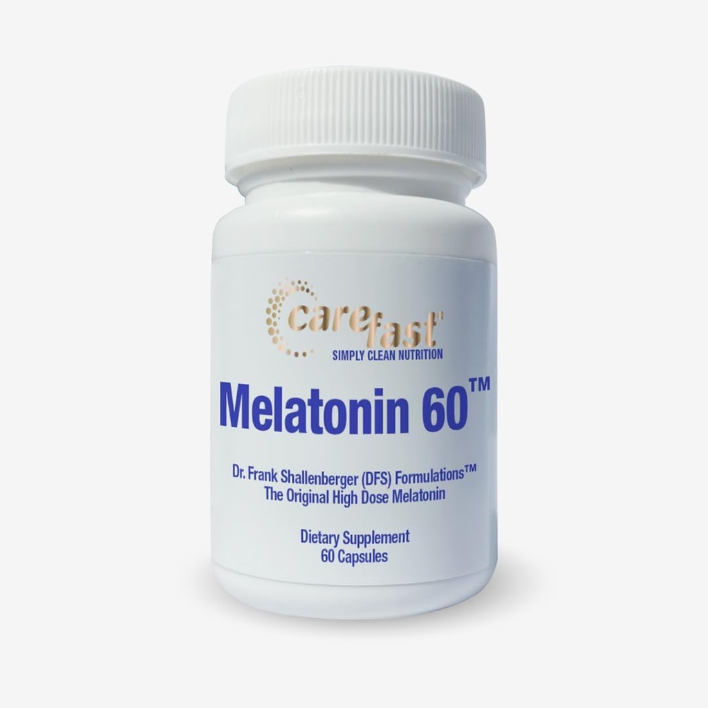 Melatonina pura 60mg tención 60 cápsulas fáciles de cambiar de dosis altas ← Ayuda natural al sueño