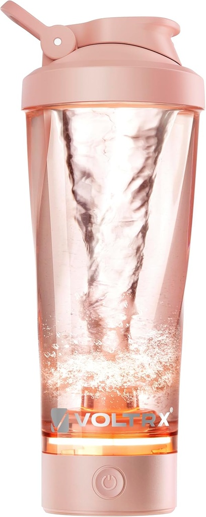 VOLTRX Premium Electric Protein Shaker Bottle, Hecho con Tritan - BPA Gratis - 24 oz Vortex Portable Mixer Cup / USB Recargables Shaker Cups para Protein Shakes