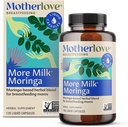Motherlove Más Milk Moringa (120 Capsule Value Size) Moringa-Based Lactation Supplement to Support Breast Milk Supply—No-GMO, Organic Herbs, Vegan, Kosher
