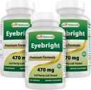 Mejores Naturales Eyebright 470 mg 180 Capsules (180 Conteo (Pack of 3))