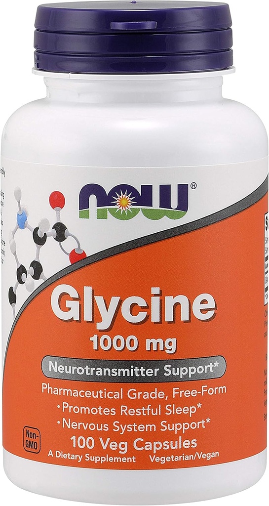 NOW FOODS Glycine, 100 Count