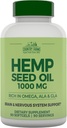 COUNTRY FARMS Hemp Seed Oil 1000mg, Rich in Omega, ALA y GLA, Immune Support, 90 Count