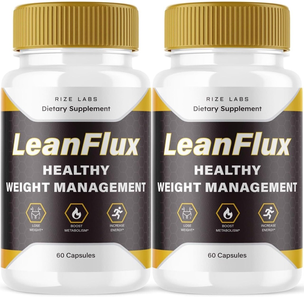 rize labs (2 Pack) LeanFlux - Lean Flux Weight Loss to Increase BAT Levels, Leanflux Reviews Non-GMO Easy to Swallow Supplement Pills, Gain Brown Adipose Tissue BurnFat (120 Capsules)