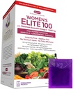 Multivitamina ANDREW LESSMAN - Elite-100 femenino con Omega Máximo Esencial-3 1000 mg 120 Packets - Nutrientes de Potente, Vitaminas Esenciales, Minerales, Fitonutrientes y Carotenoides. No hay aditivos