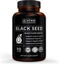 Black Seed Oil Capsules - Nigella Sativa - Immune Support Supplement Soft Gels - Cold Presionado Antioxidante Vegetarian Negro Cumin Pills - 500 Milligrams Made in The USA