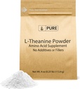 PURE ORIGINAL INGREDIENTES L-Theanine (4 oz) Suplemento de aminoácidos, sin aditivos ni artillerías