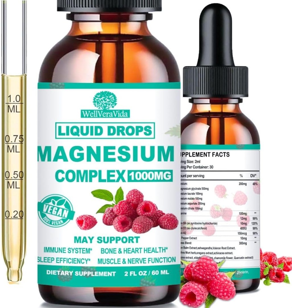 Cortisol Detox for Women &amp; Men w. Super Calm 16-in-1 Magnesium, Theanine, Ashwagandha, St Johns Wort, Lemon Balm, Cortisol Wellness Liquid Drops for Balanced Cortisol, Harmone Balanced & Relax