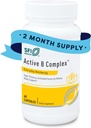 Klaire Labs SFI Health Active B Complex - Methylated Vitamin B Complex with Methyl Folate, B12, B6 and More - Support Healthy Energy, Brain, Liver &amp; Nerve Function (60 Capsules)