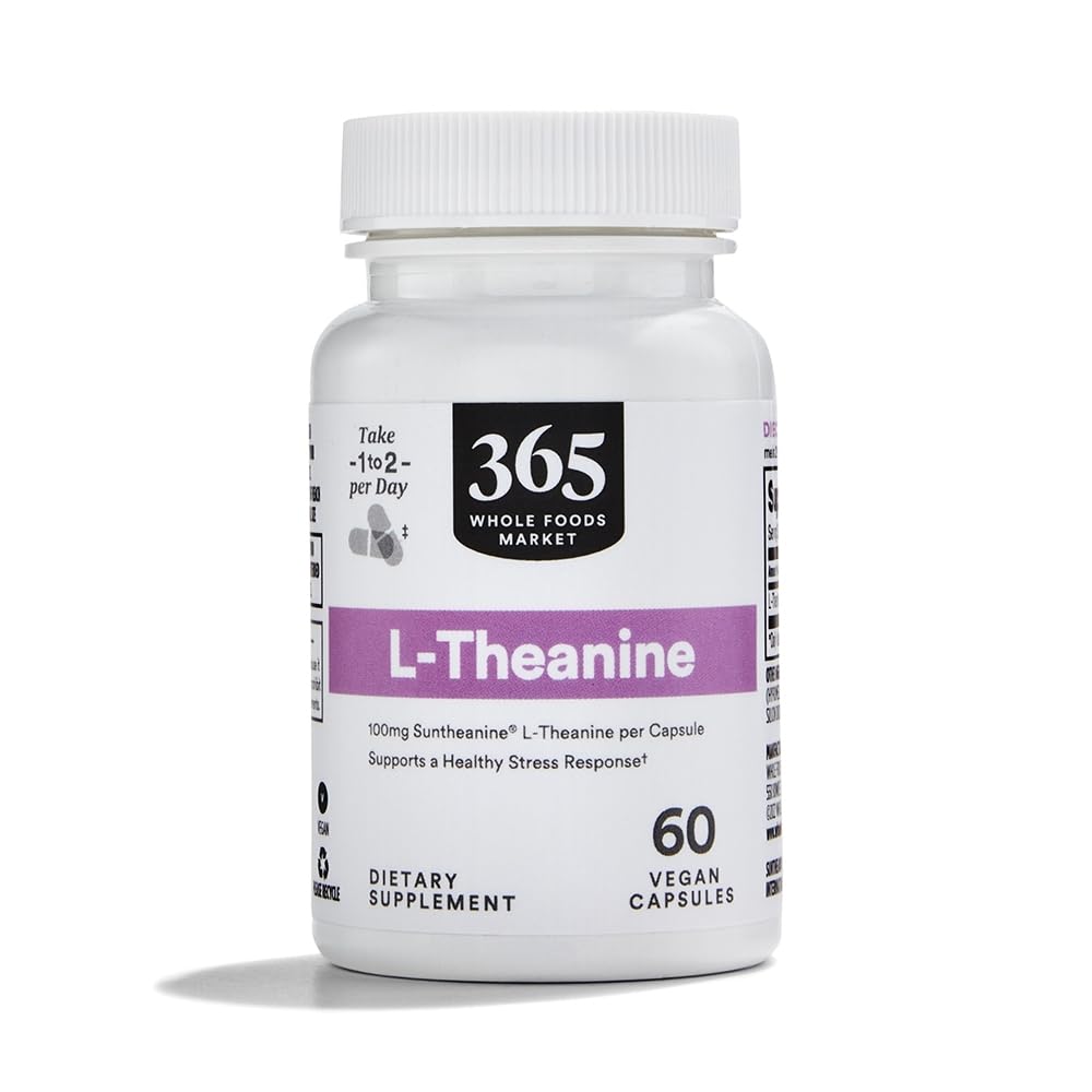 Mercado completo de alimentos, L-Theanine 100 MCG 60 CT