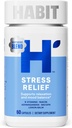 Suplemento Habit Stress Relief (60 Capsules) - Nuevo Look, soporta la relajación " Mood Balance, Vitamina B, Adaptogens, Lemon Balm, Calming, Vegan, Non-GMO (1 Pack)