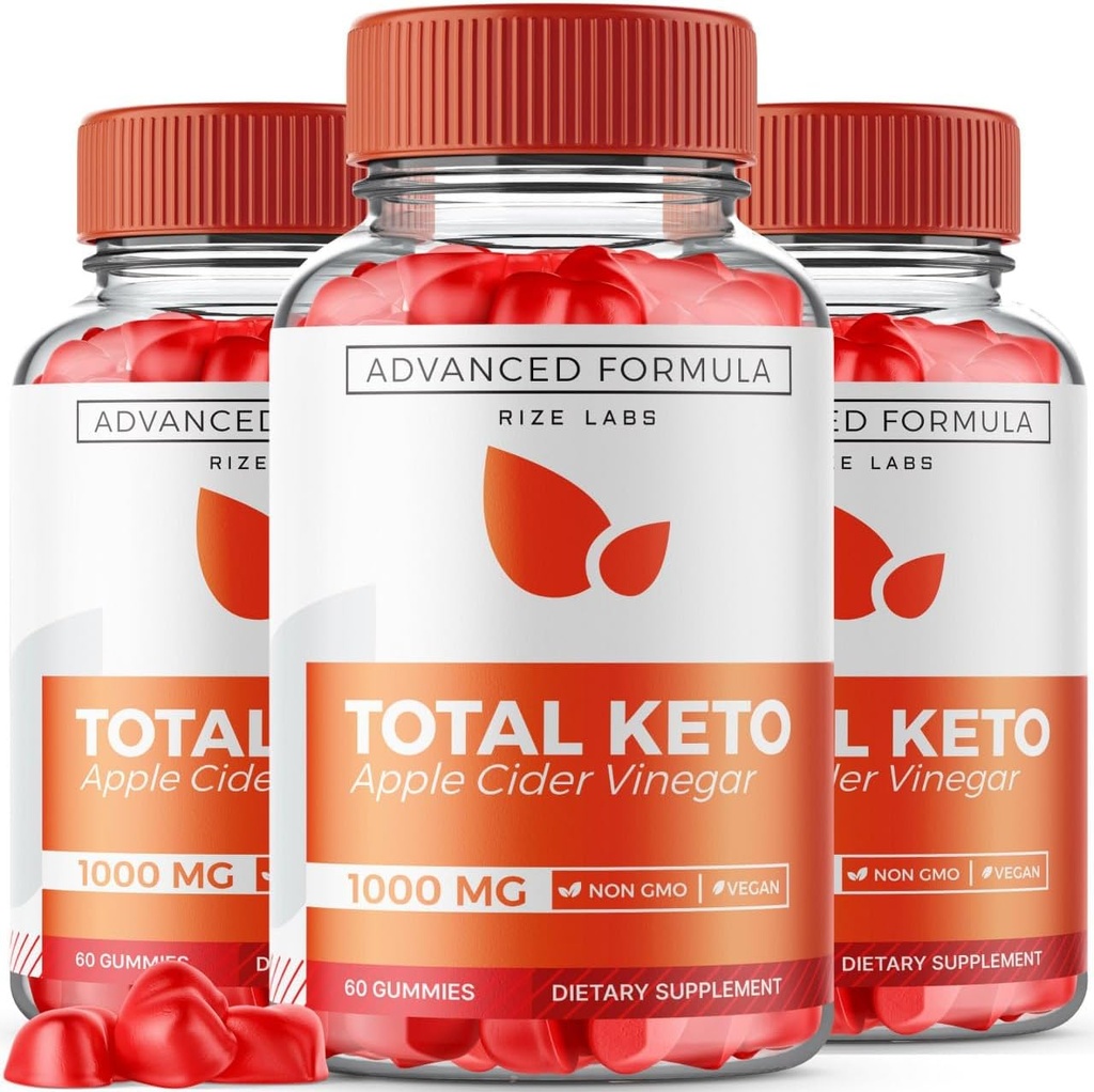 rize labs (Pack of 3 Total Keto Gummies for Advanced Weight Loss, Keto Suplemento to Lose Belly Fat, Gummy Reviews, Maximum Strength Formula, Gomitas (180 Gummies)