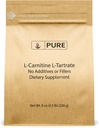 Ingredientes originales puros L-Carnitina L-Tartrate (8oz) Polvo, Suplemento Aminoácidos, Lab-Verified